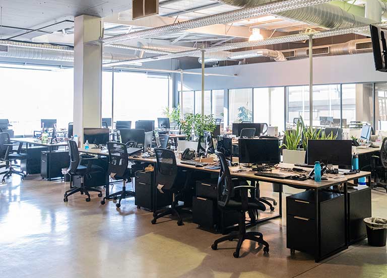 empty-office-of-desks-and-personal-items