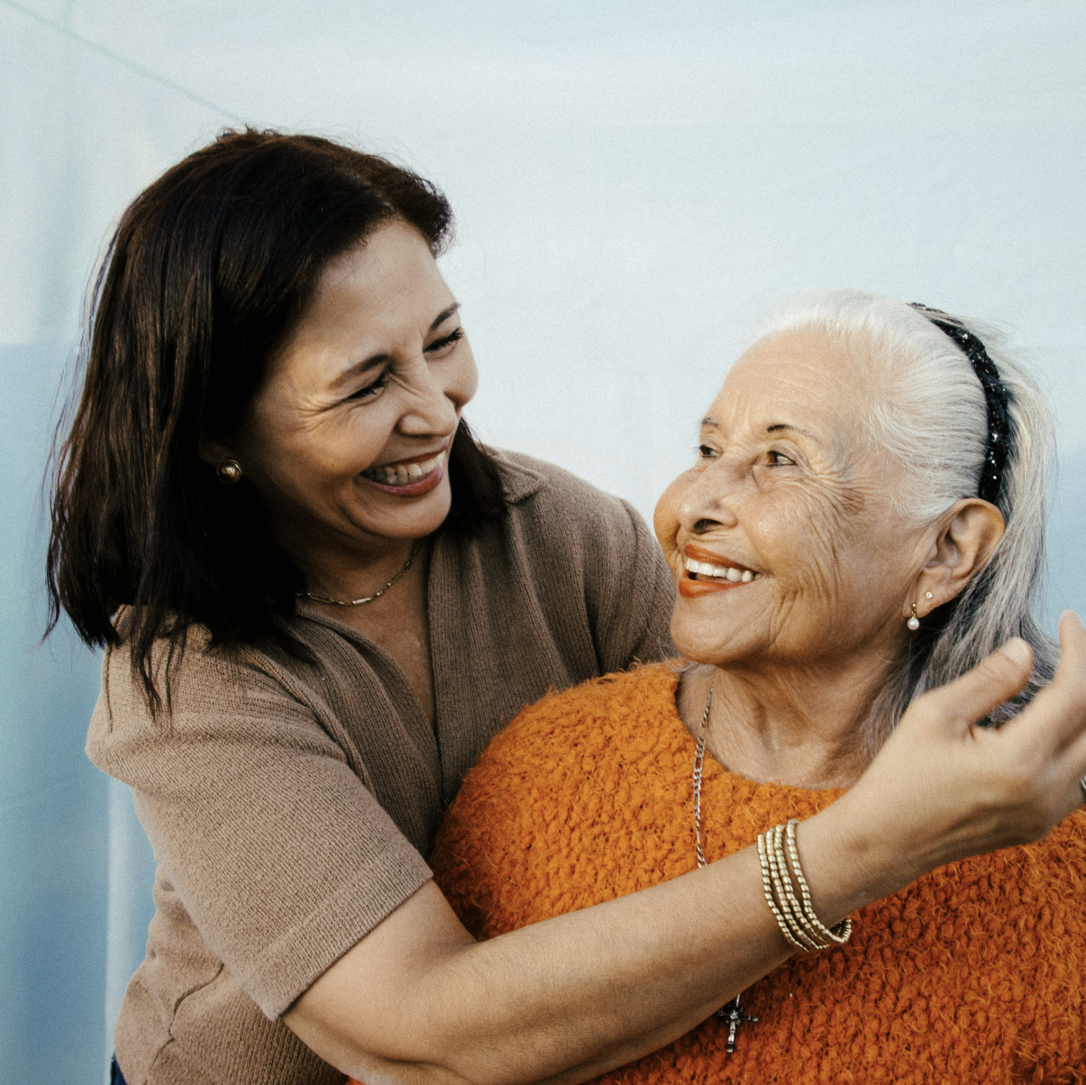 A photo of 2 women